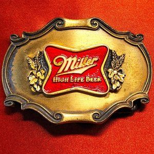 Miller High LIfe Beer Belt Buckle